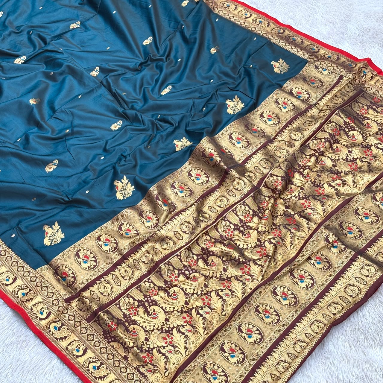 Copper Zari peshwai_Morpankhi