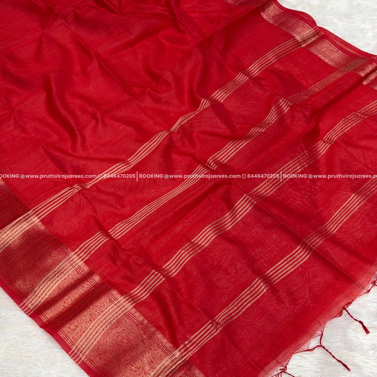 Cotton Tussar_Red