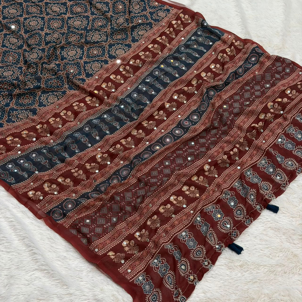 Weightless ajarak saree