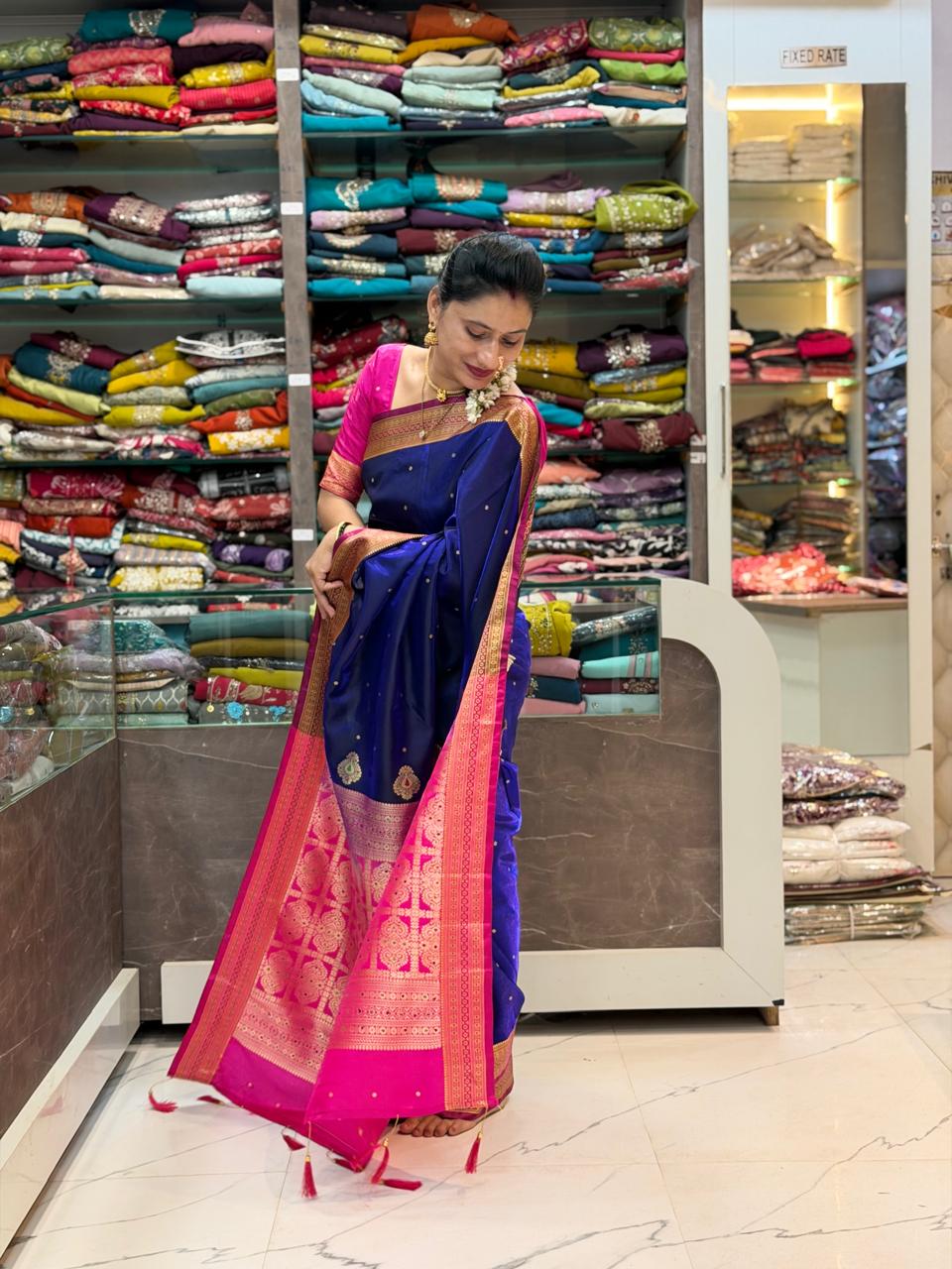 Bhumkai Peshawai Saree