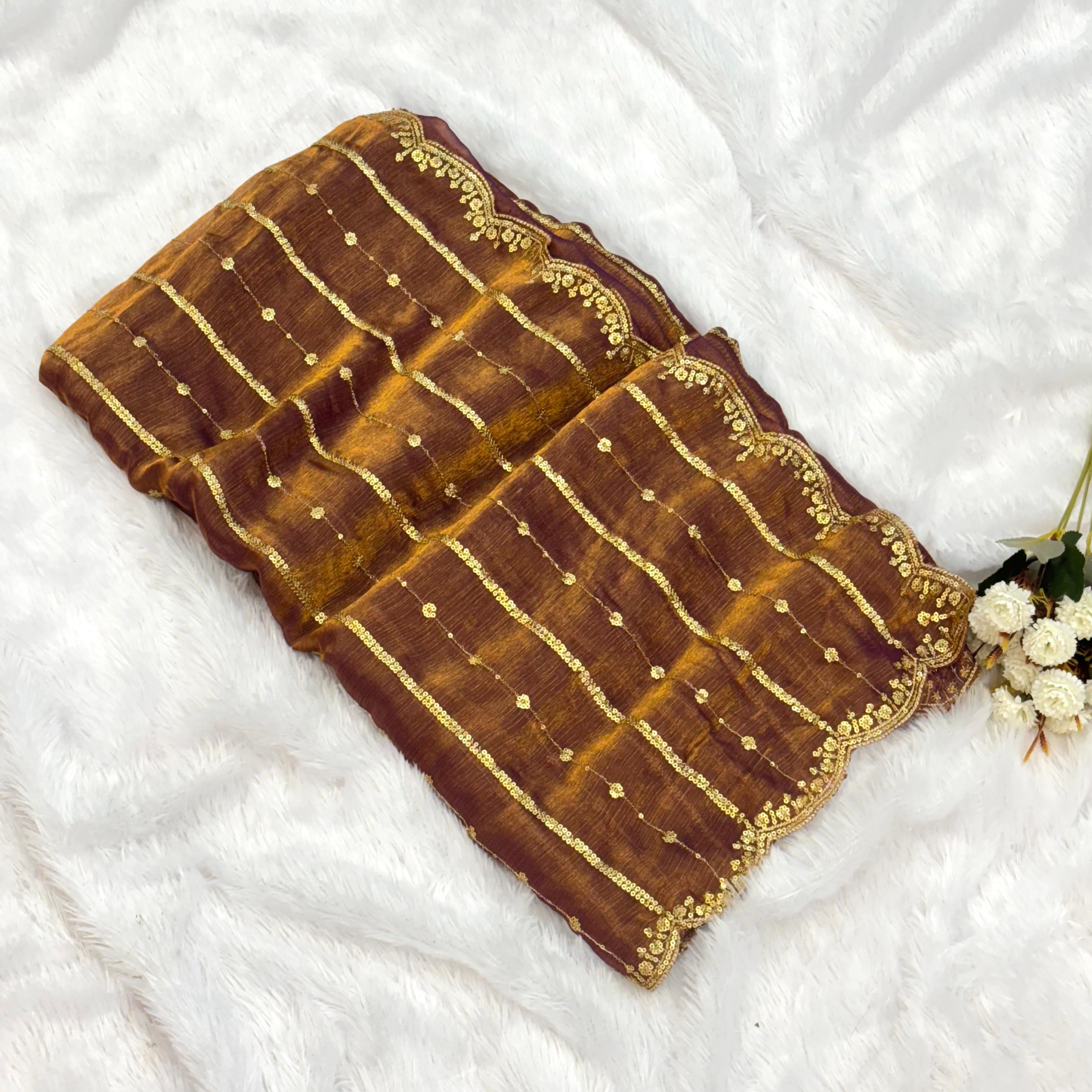 KUSHI Designer saree- Gold