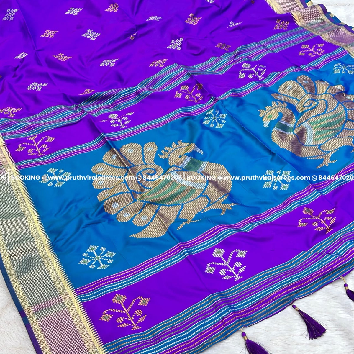 Patola Paithani Saree_Purple