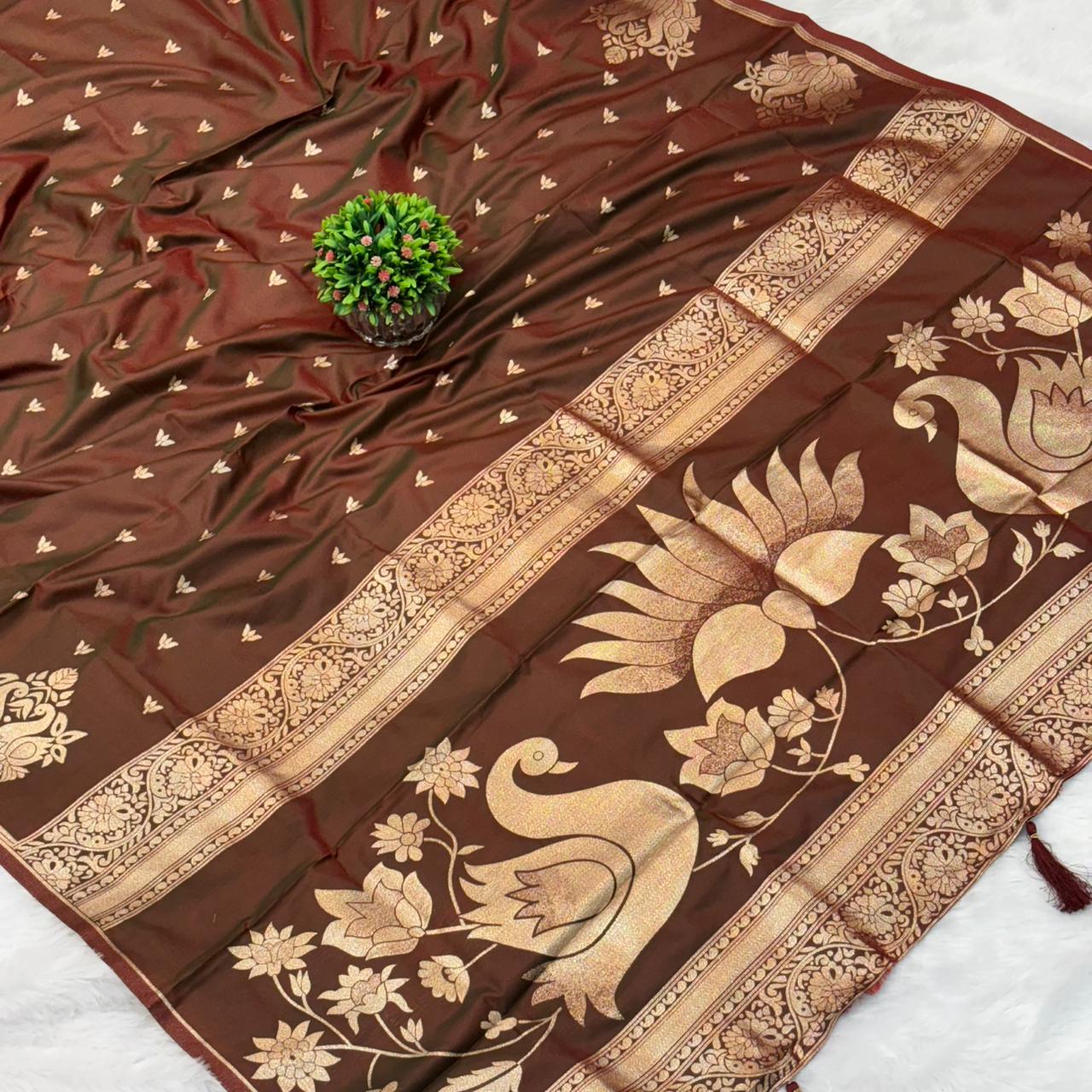 Rajalaxmi Soft Silk Saree- _MARRON
