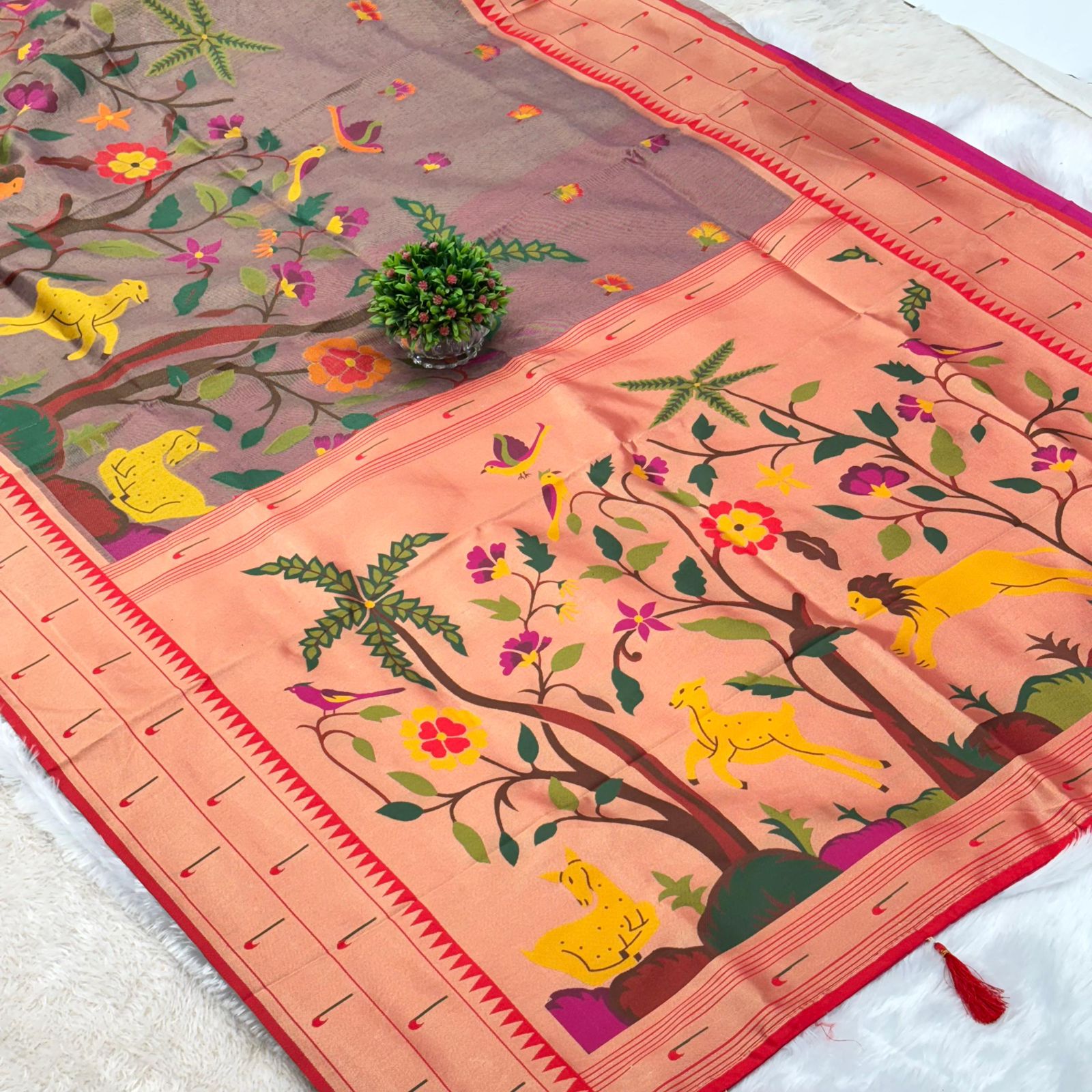 Jungle Tissue Muniya Saree