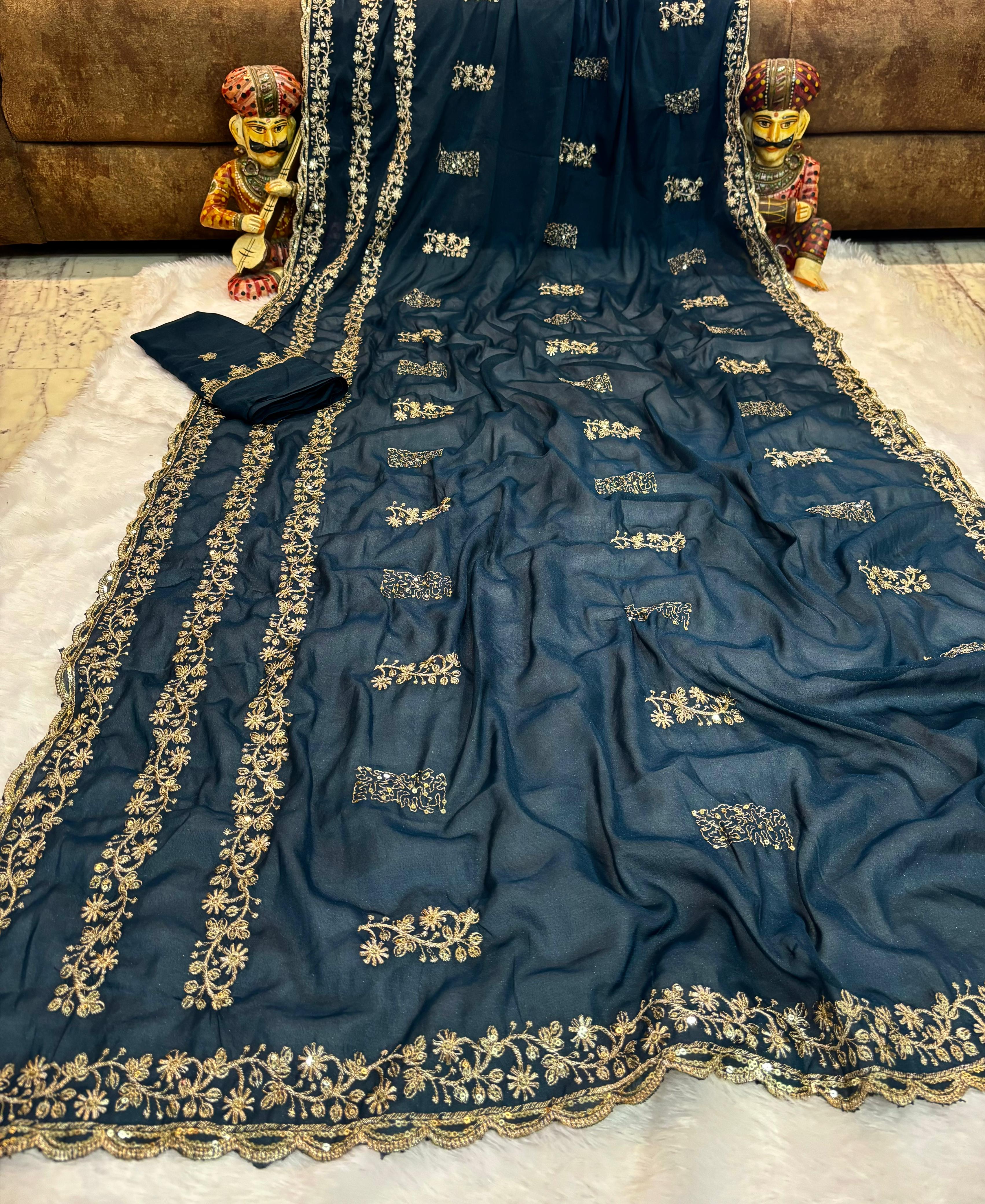 SNEHA  - ROYAL  BLUE