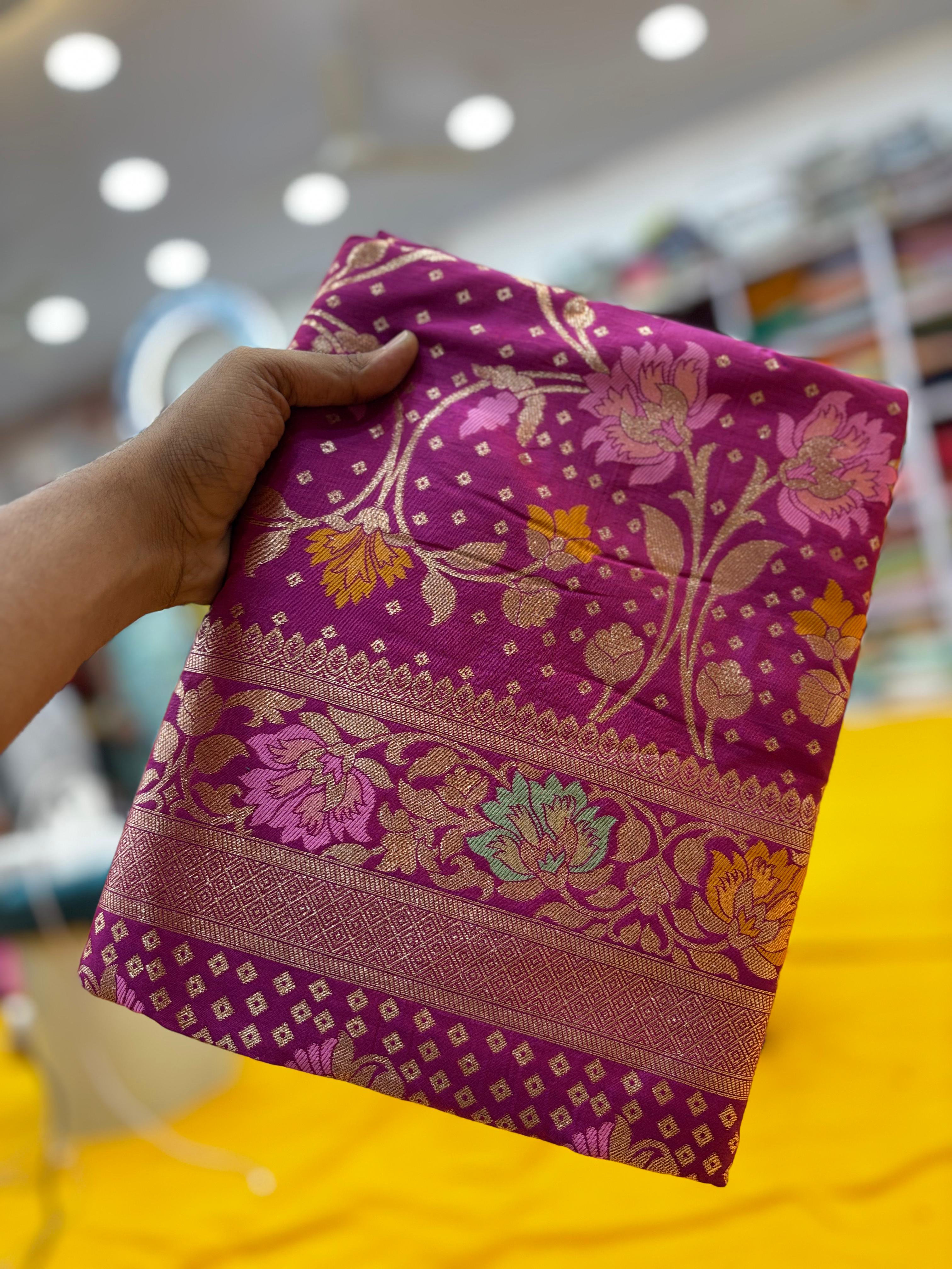 JAL DESIGN SAREE - PINK