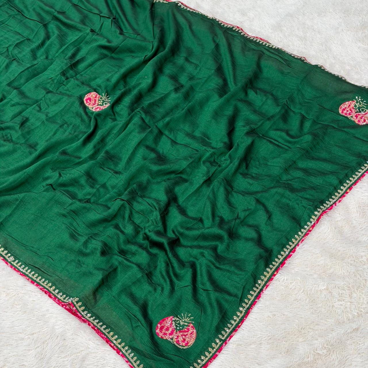 Vichitra Silk_GREEN