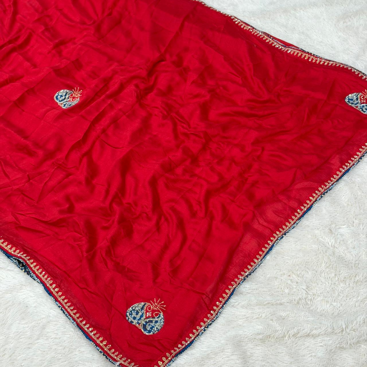 Vichitra Silk_RED