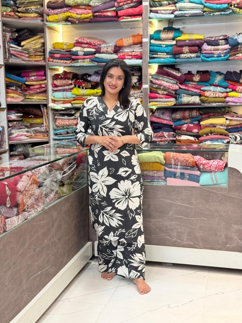 Aarti  cord set - Black