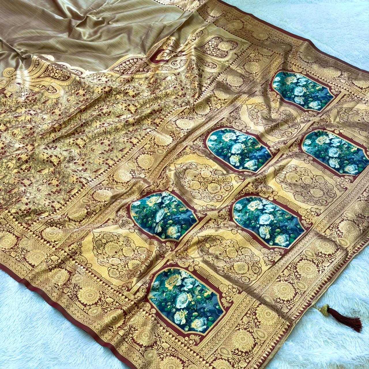 Mayuri  Saree -  Marron