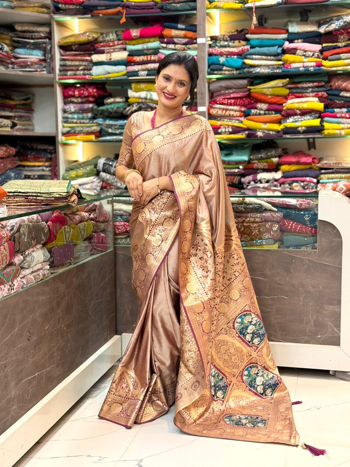 Mayuri  Saree - Wine