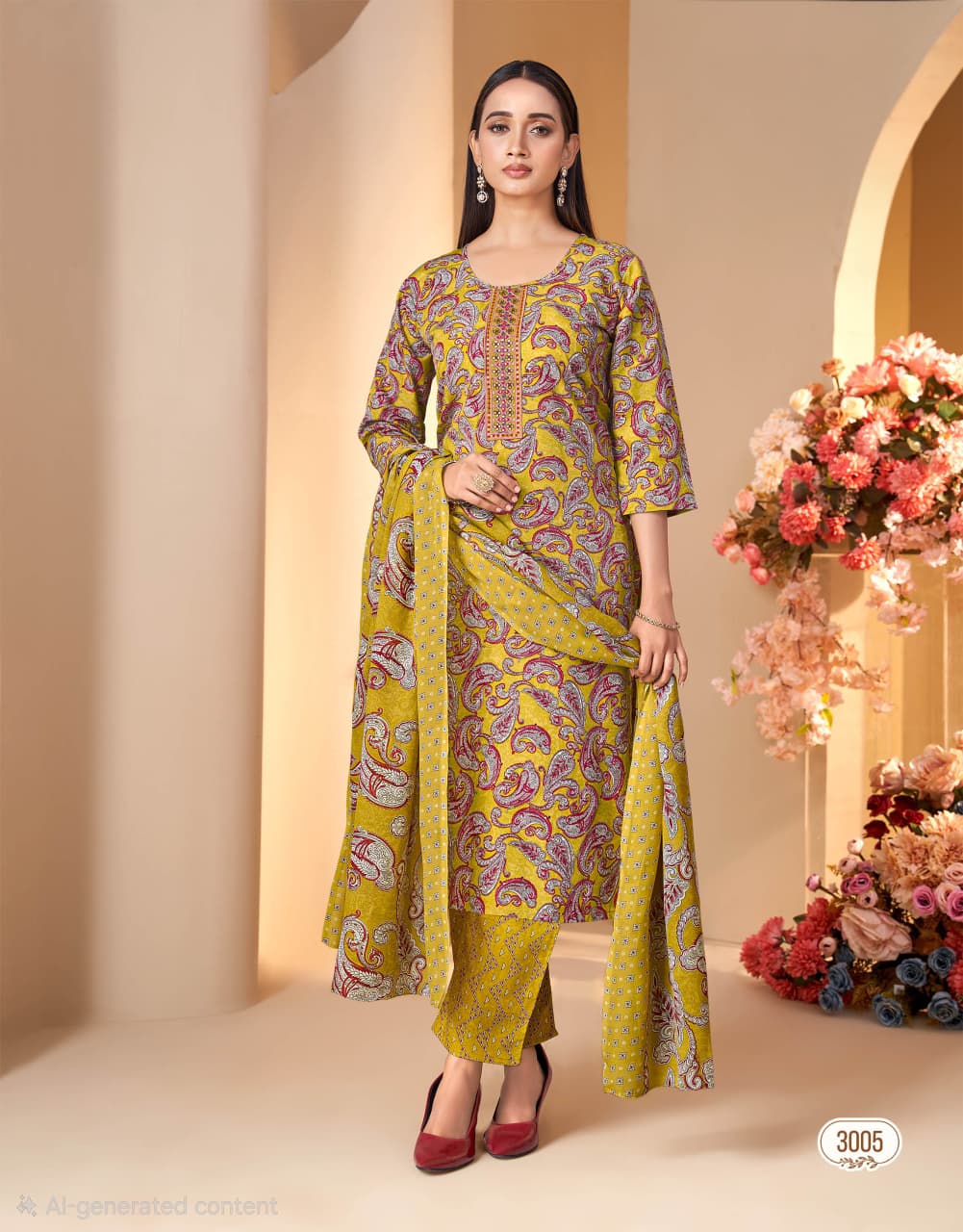 Sarita dress set -  Lemon Yellow