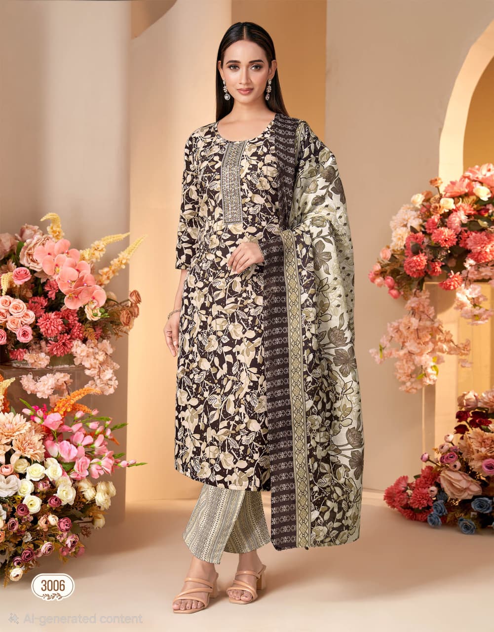 Sarita dress set -  Grey