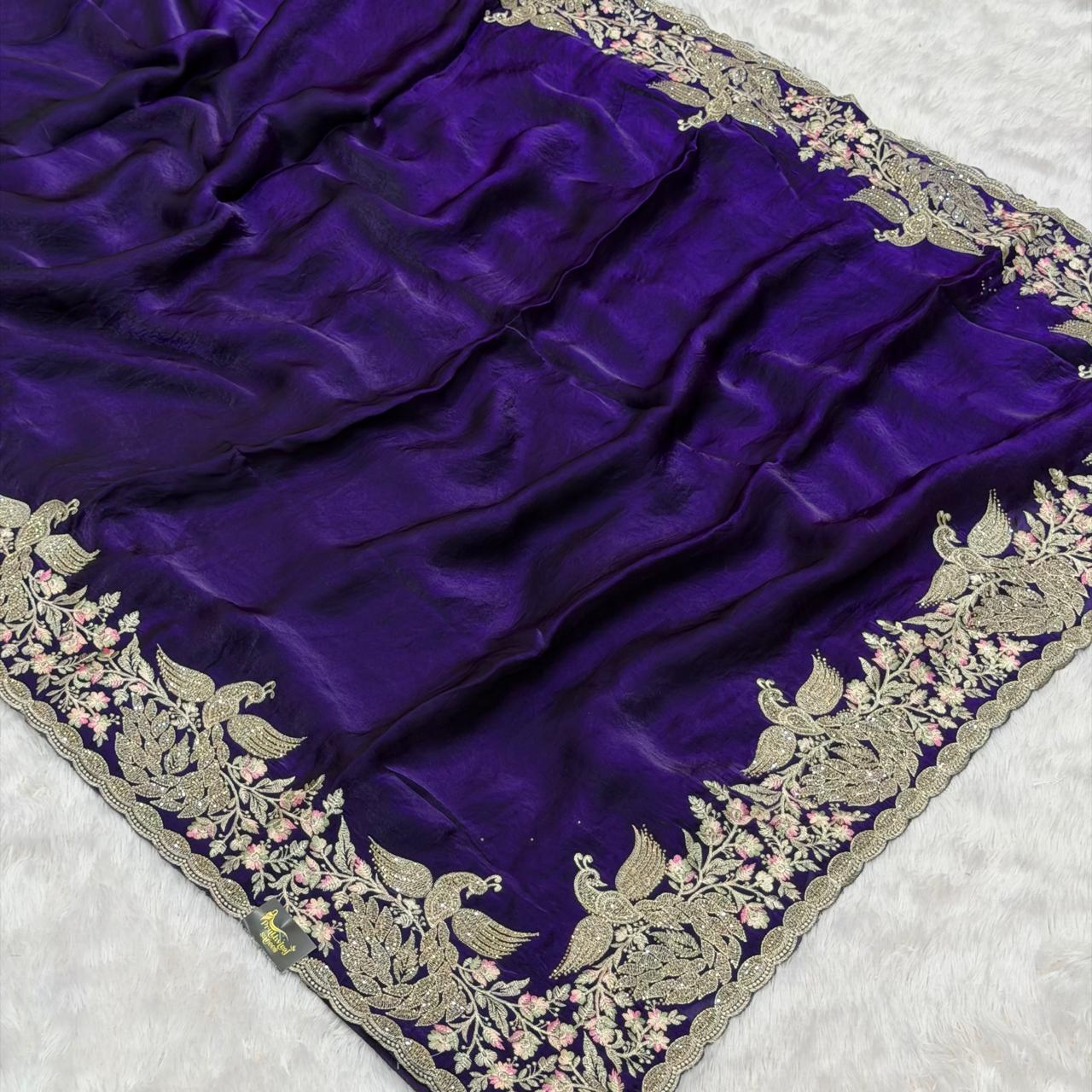 Bharati designer saree - Purple