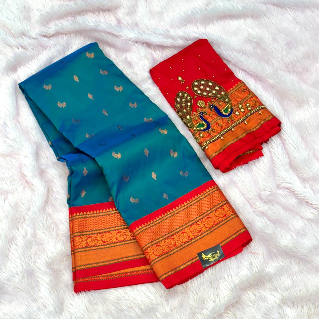 Tana Silk Saree - Morpankhi