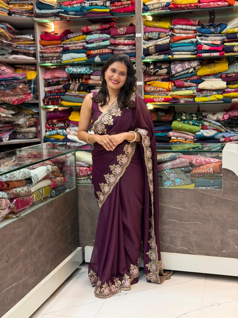 Premium Star Georgette Saree