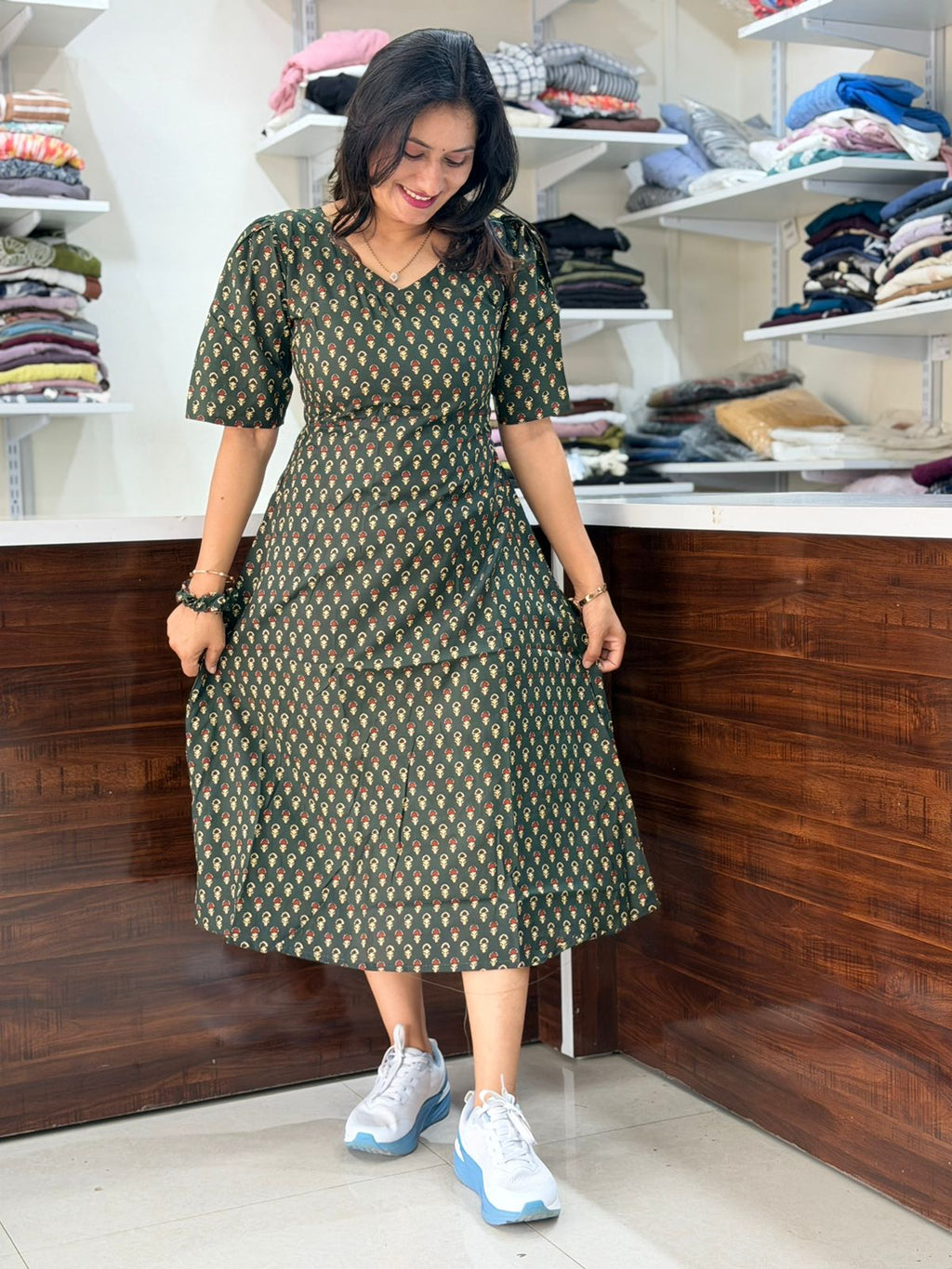 Midi Dress - Green