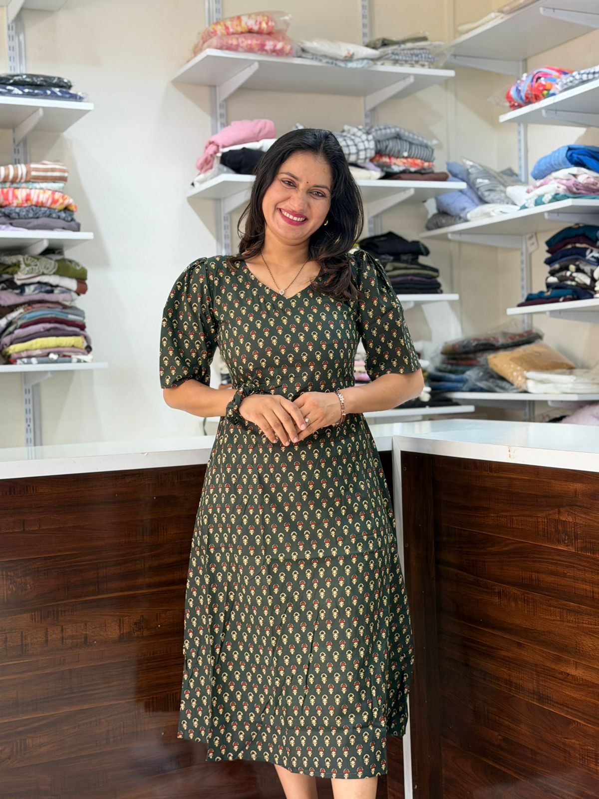 Midi Dress - Green