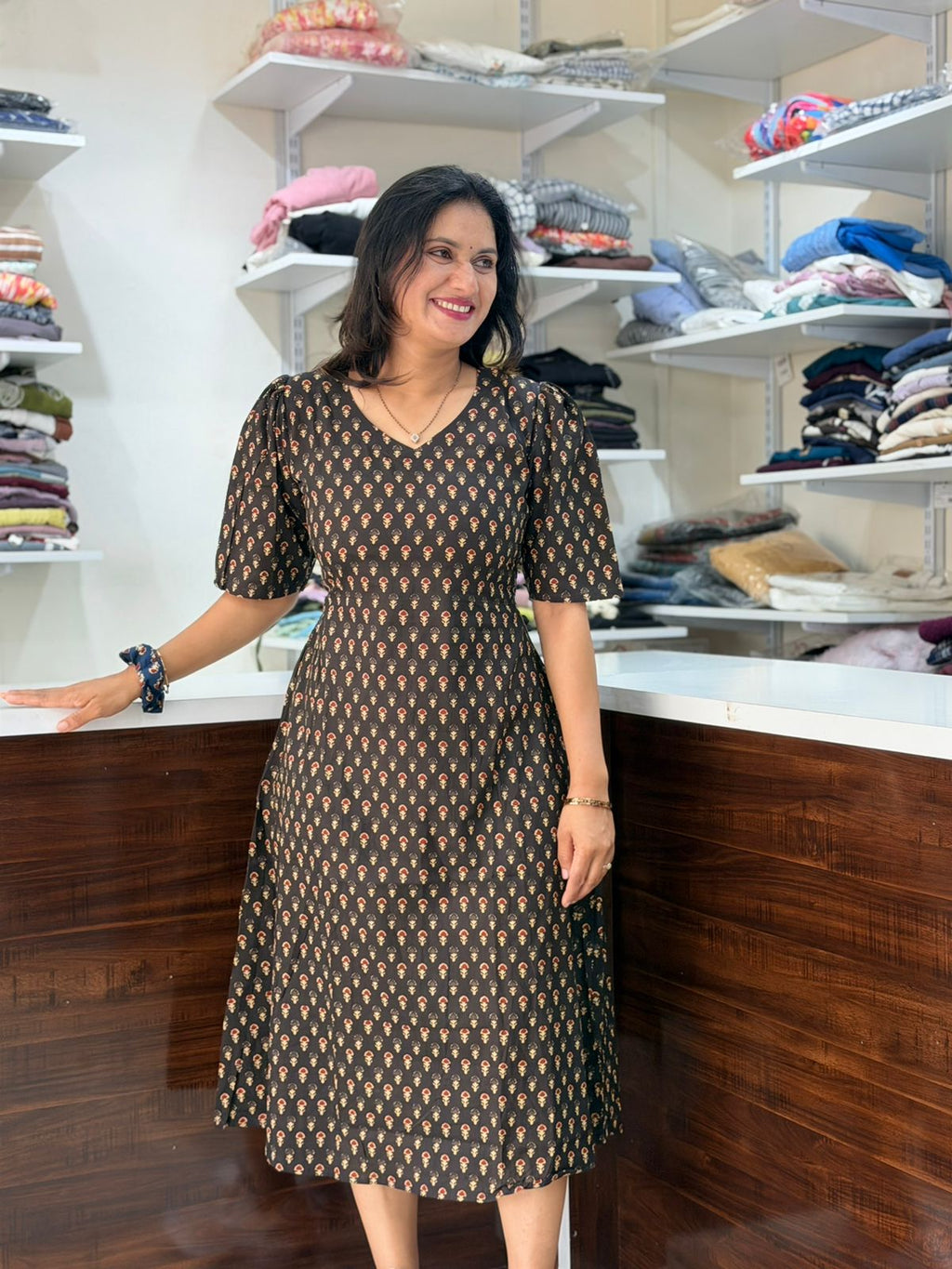Midi Dress - Black