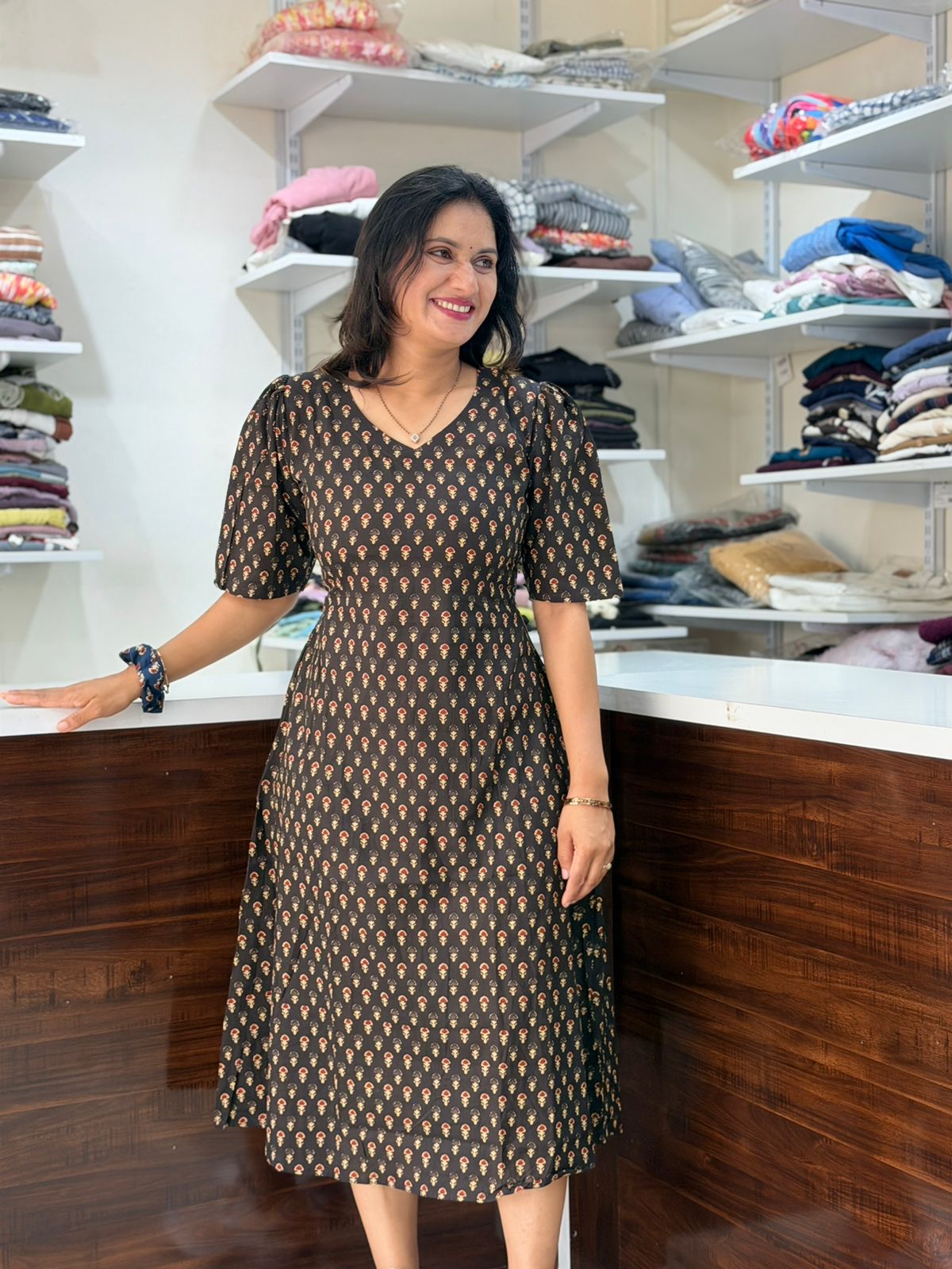 Midi Dress - Black