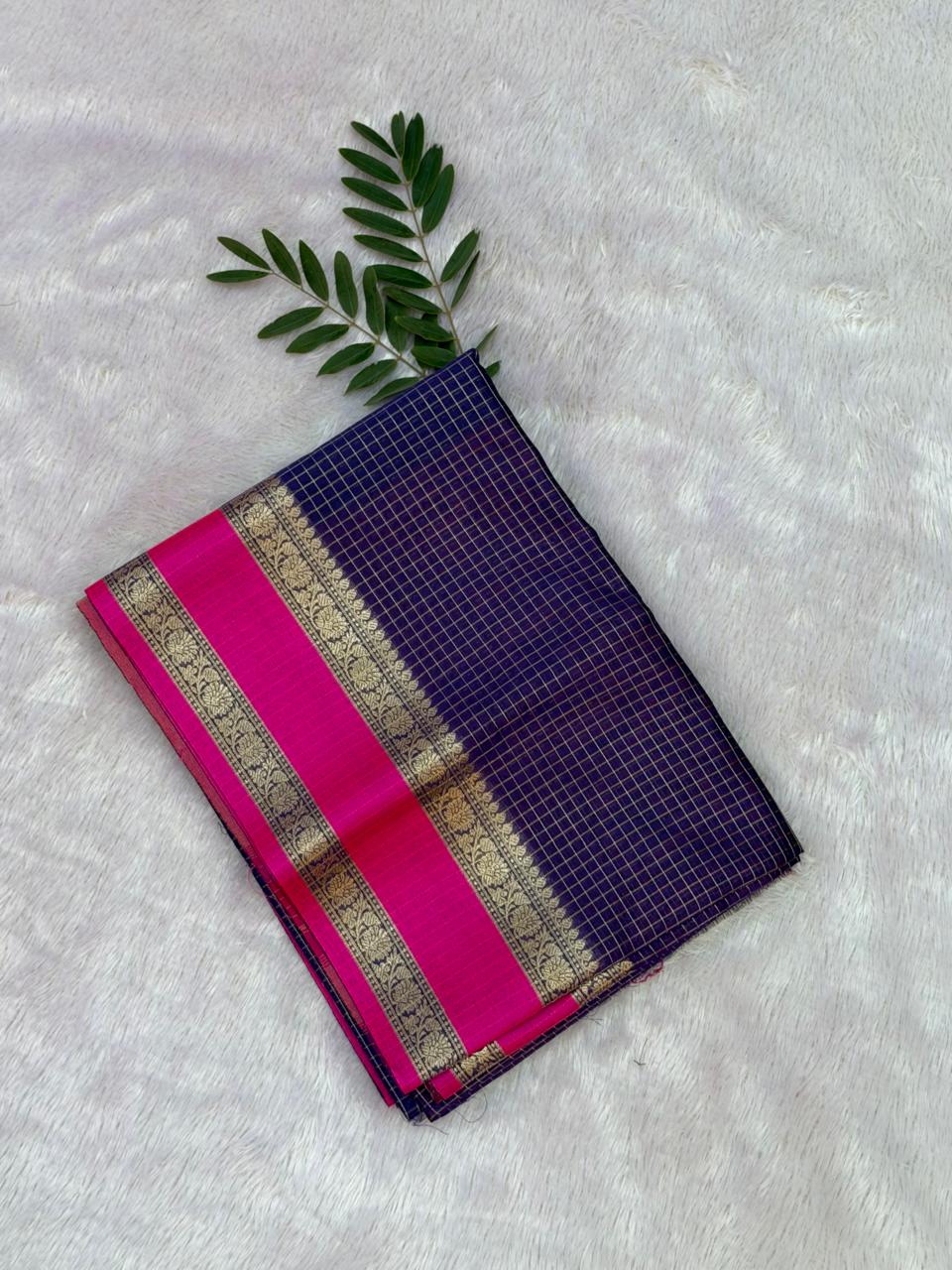 Namarata South Indian Pattern Saree - Purple