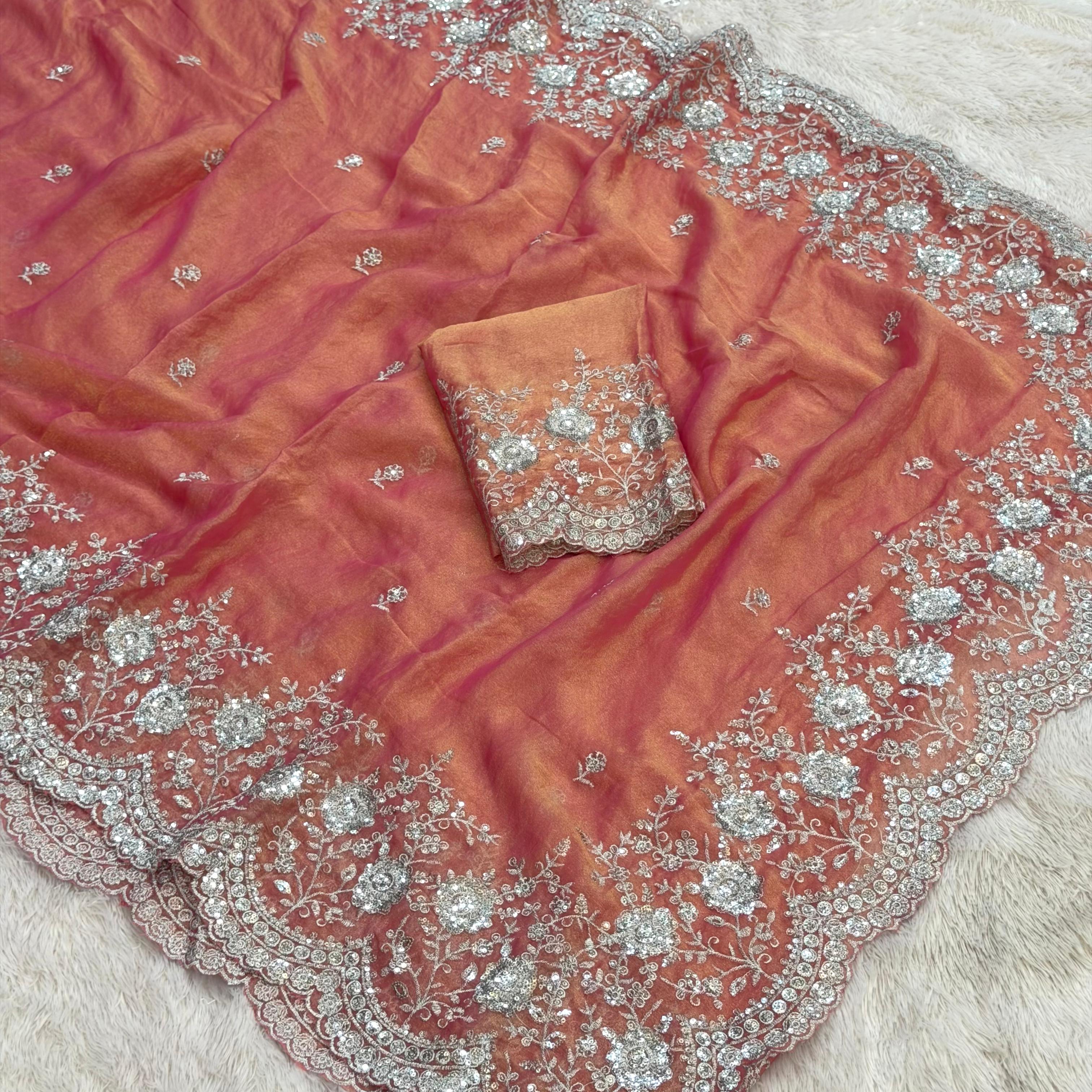 Janki Desiner Saree - Pink