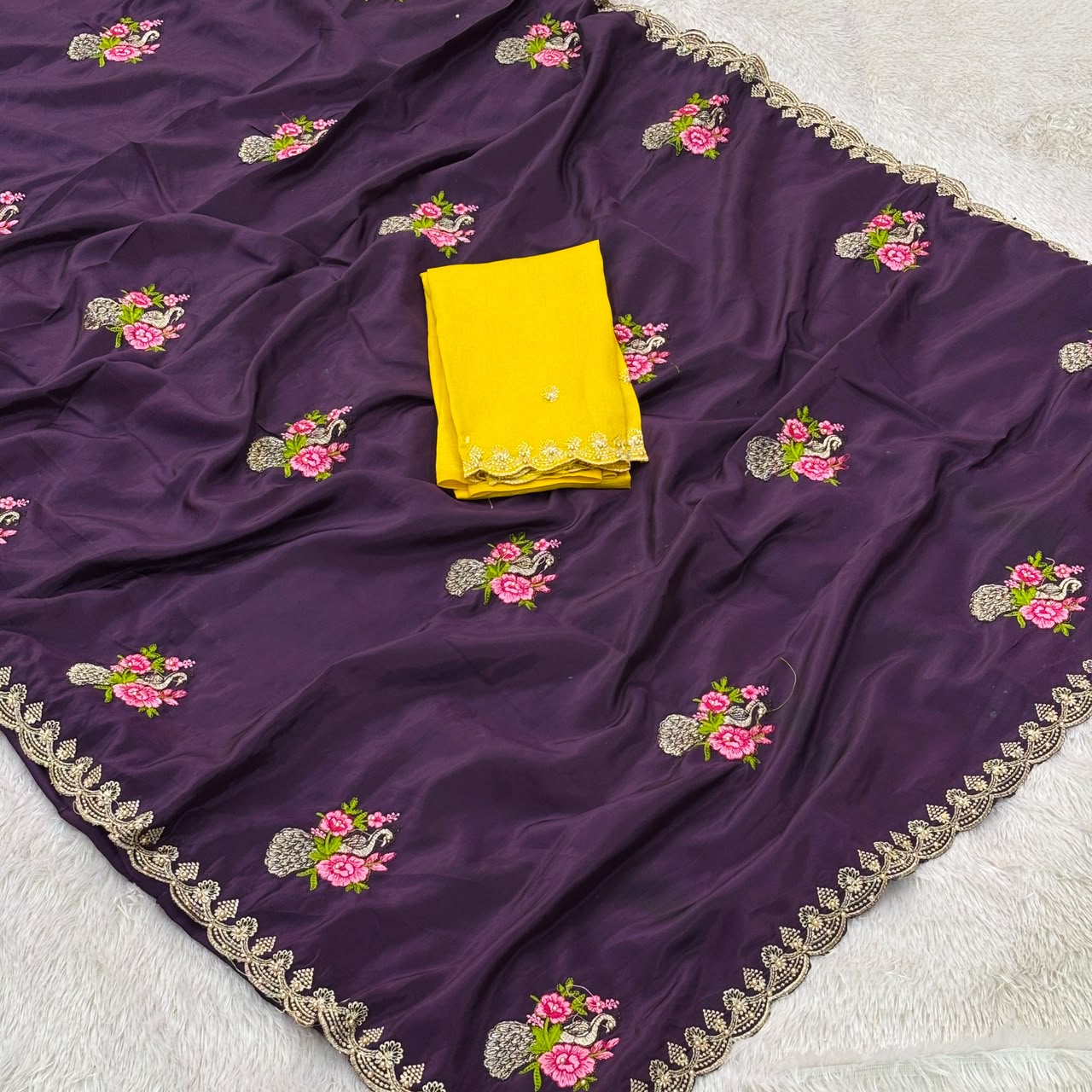 Gayatri Designer saree - Wine