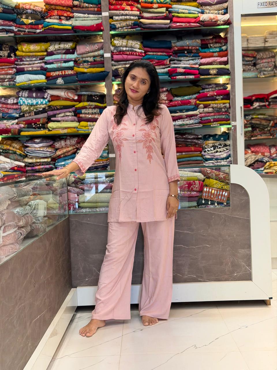 Rashmi Cord Set - Pink