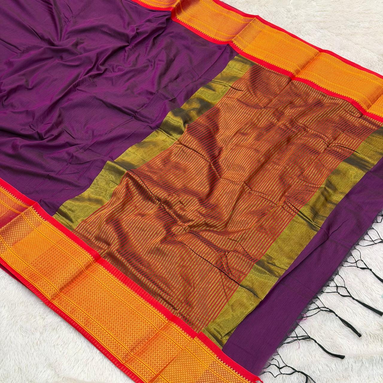 Maheshwari Paithani - Amsuli