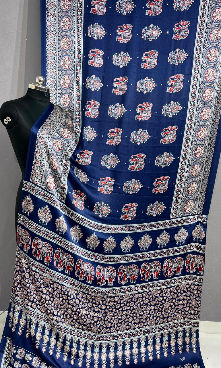 Gargi saree -  Blue