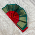 Silk Gadwal Saree - Red