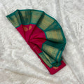 Silk Gadwal Saree - Cherry Pink