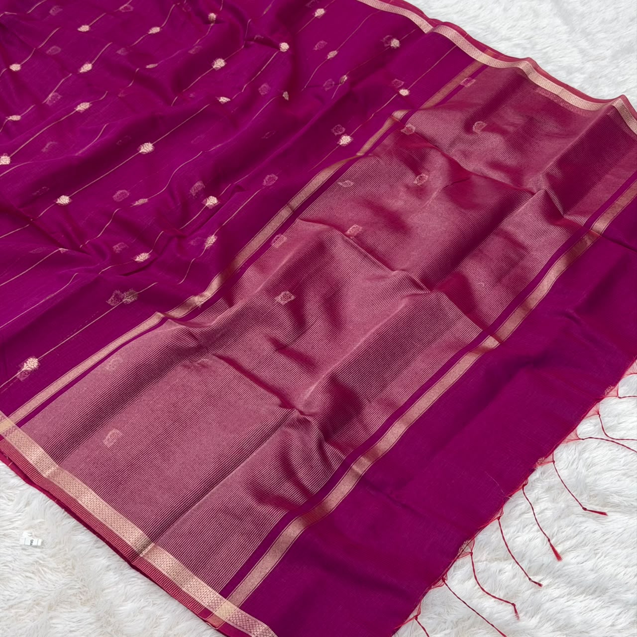 Semi maheshwari saree - Cherry  Pink