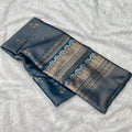 Tishu Muga Saree - Light Blue