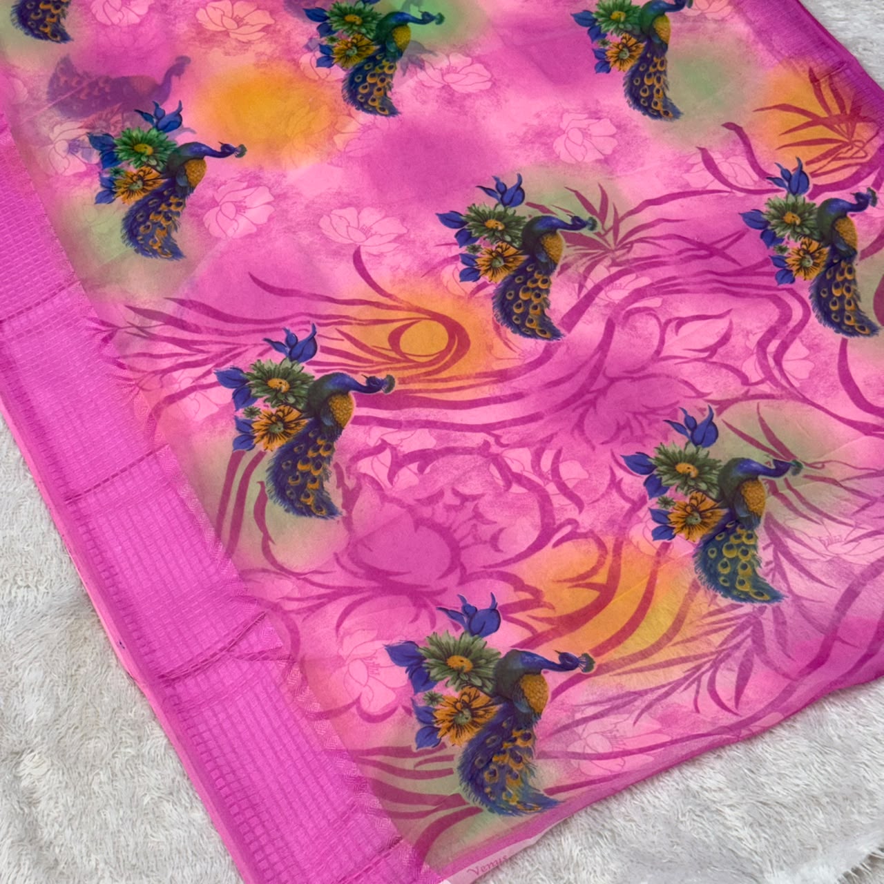 Morani Saree- Pink