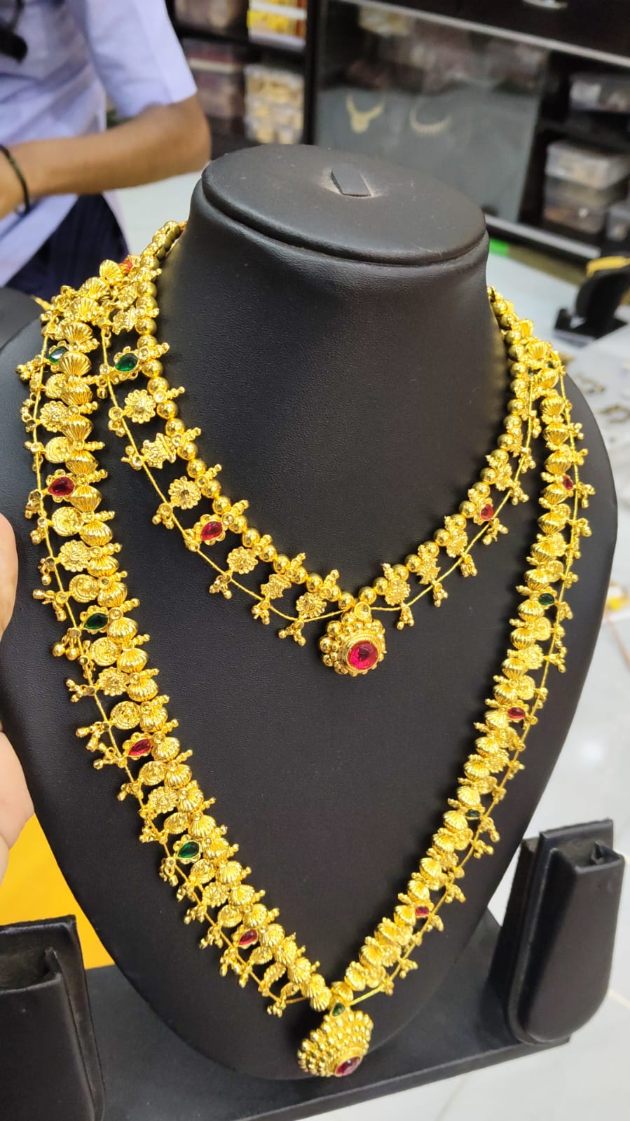 Traditional Temple Jewellery Necklace Set