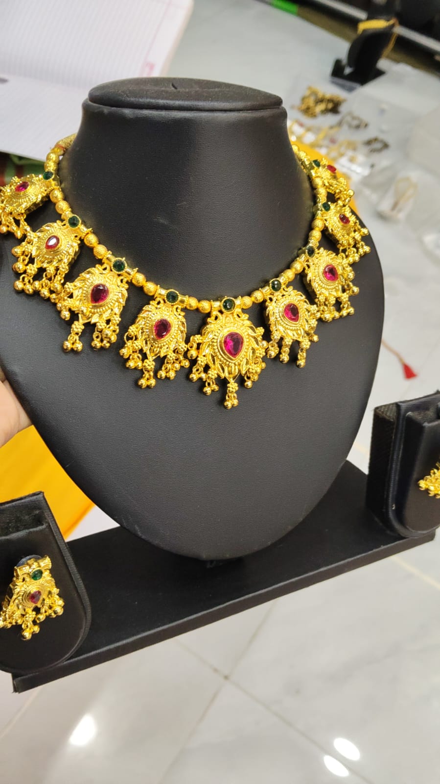 Premium Antique Temple Necklace Set