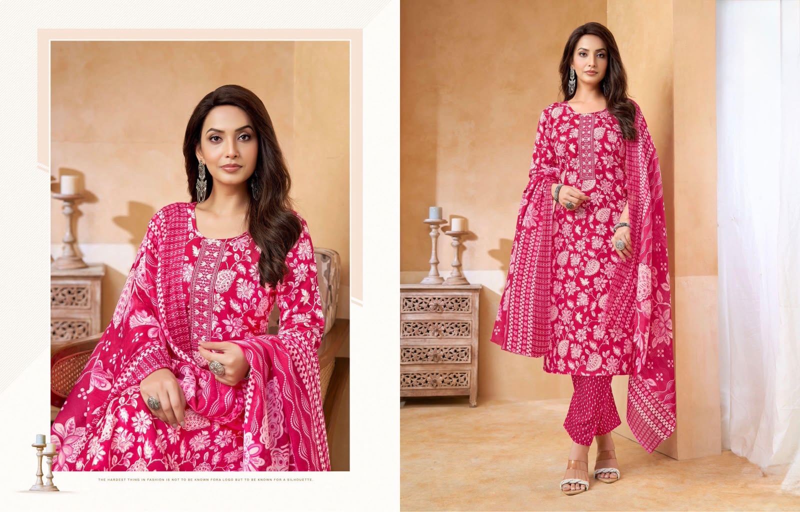 American Crepe 3-Piece Suit Set – PINK