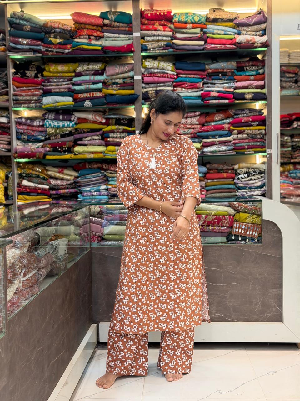 Cotton Co-Ord Set Offer1_Brown