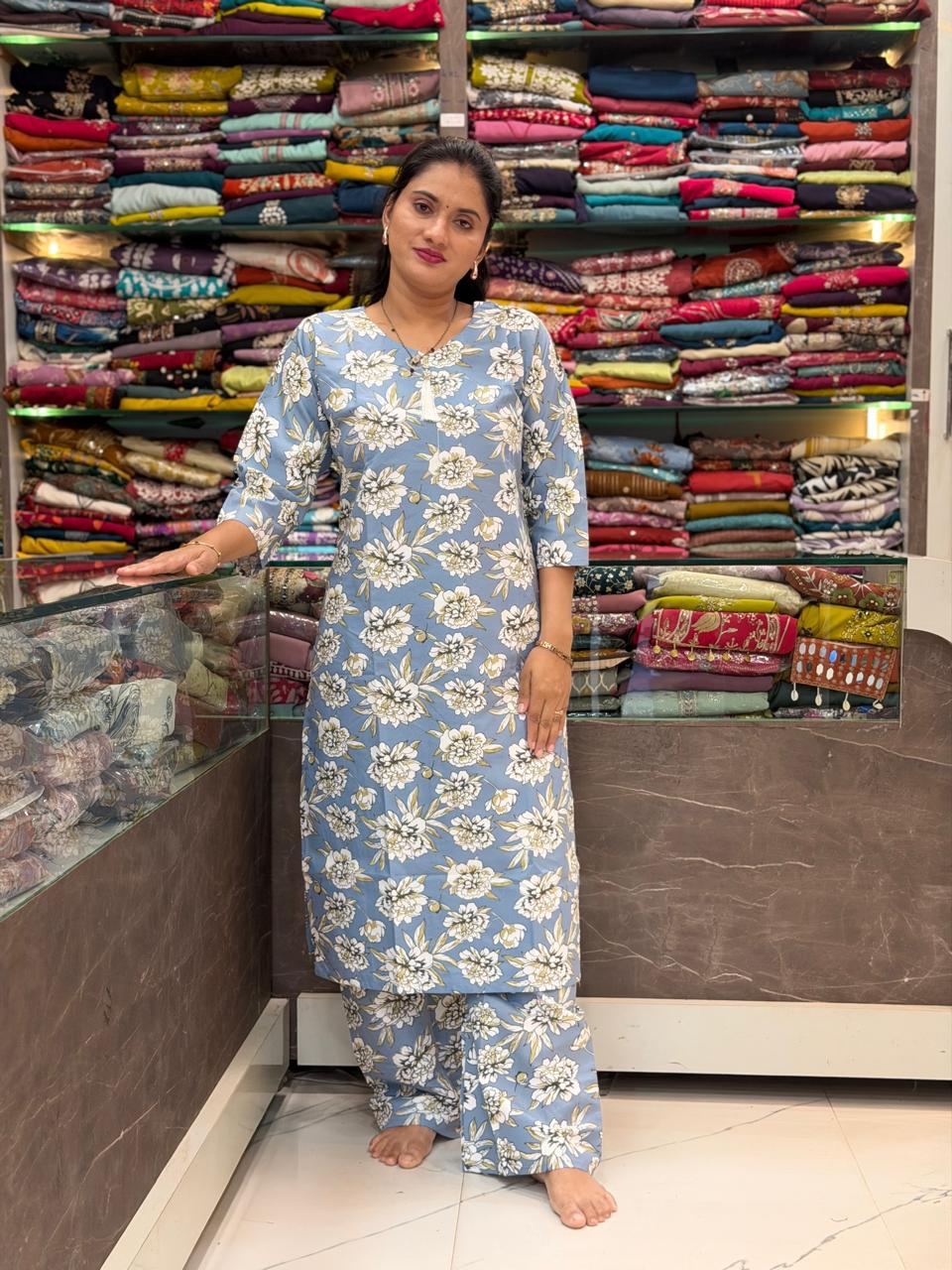 Cotton Co-Ord Set Offer2_SKY BLUE