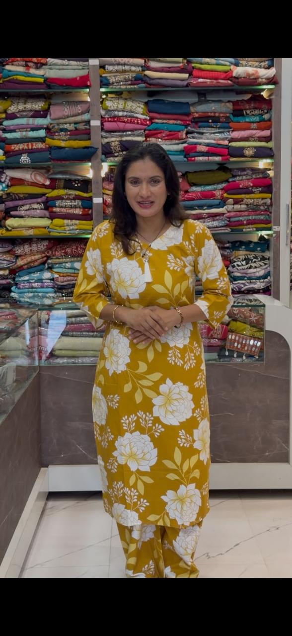 Cotton Co-Ord Set Offer3_Yellow