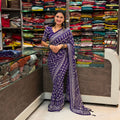 Karina Georgette Printed Saree - Purple