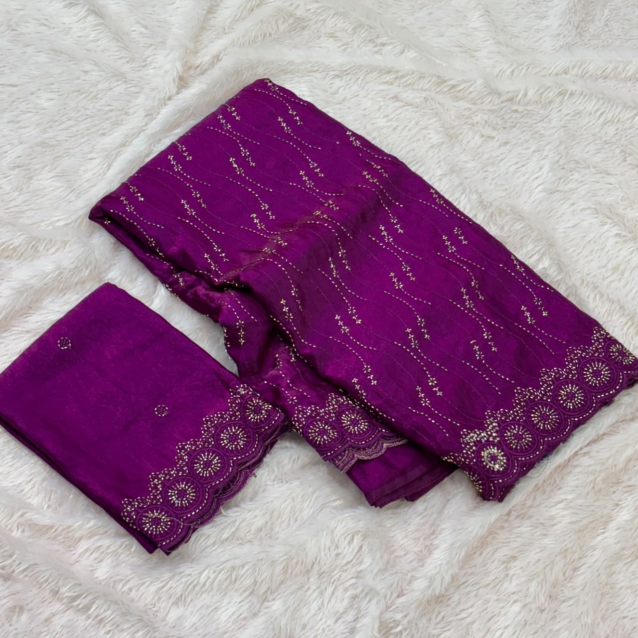 Designer Fandy Saree –  Pink