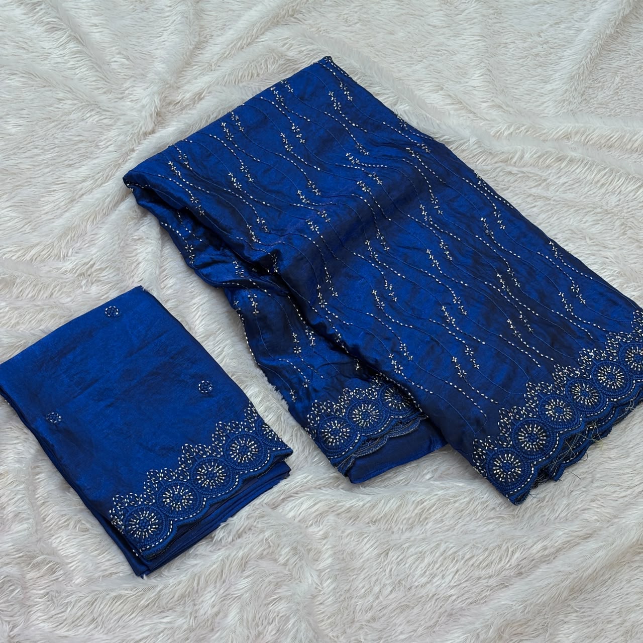 Designer Fandy Saree – Blue