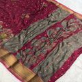3D Print Saree - Marron