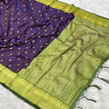 South Silk Look Saree – Purple