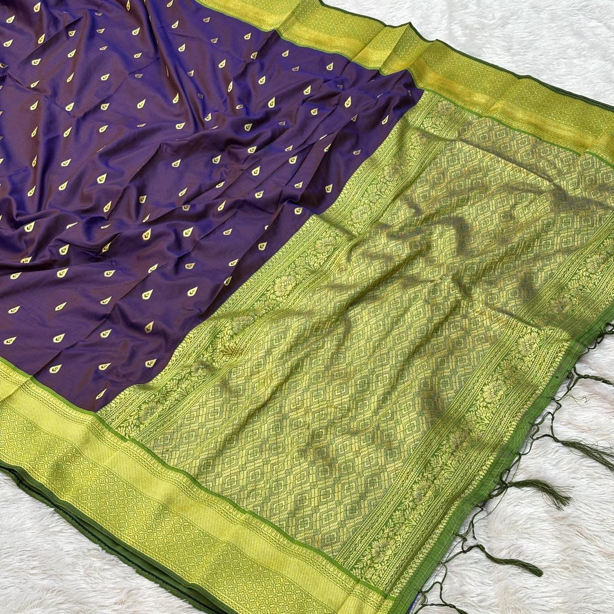 South Silk Look Saree – Purple