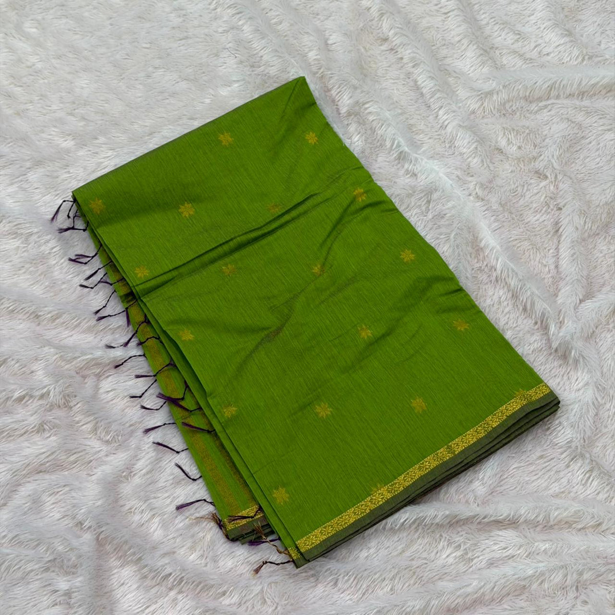 Rangoli Maheshwari Saree -  Dark Parrot