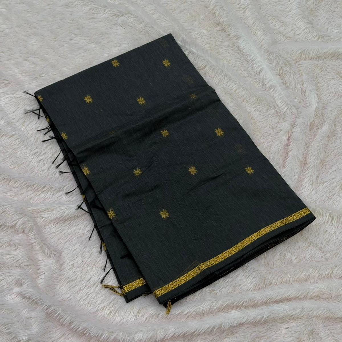 Rangoli Maheshwari Saree -  Dark Grey