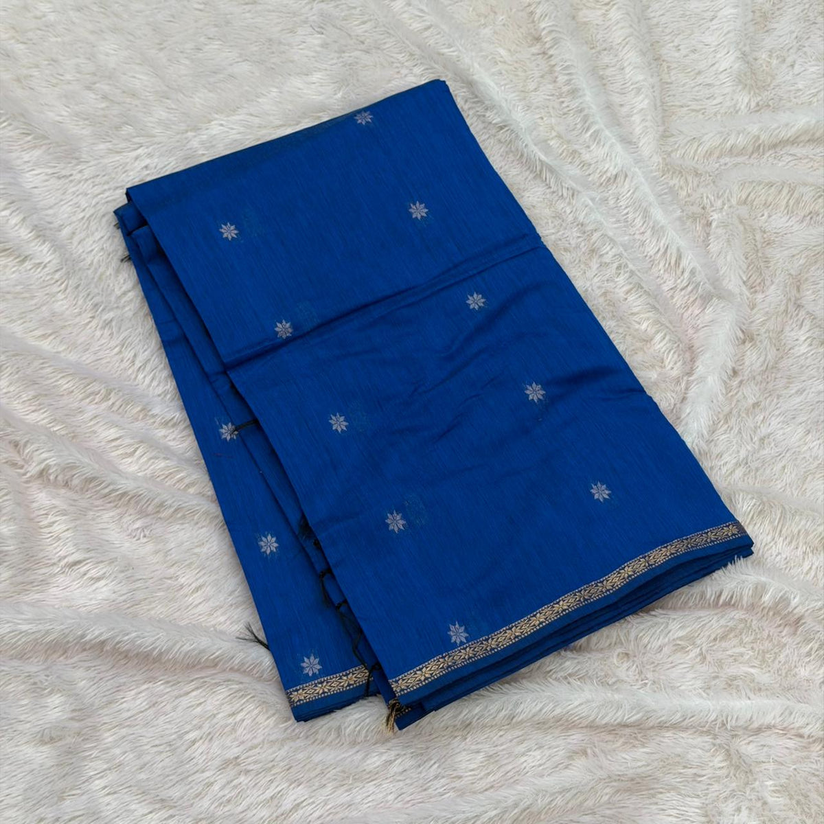 Rangoli Maheshwari Saree - Akashi colour